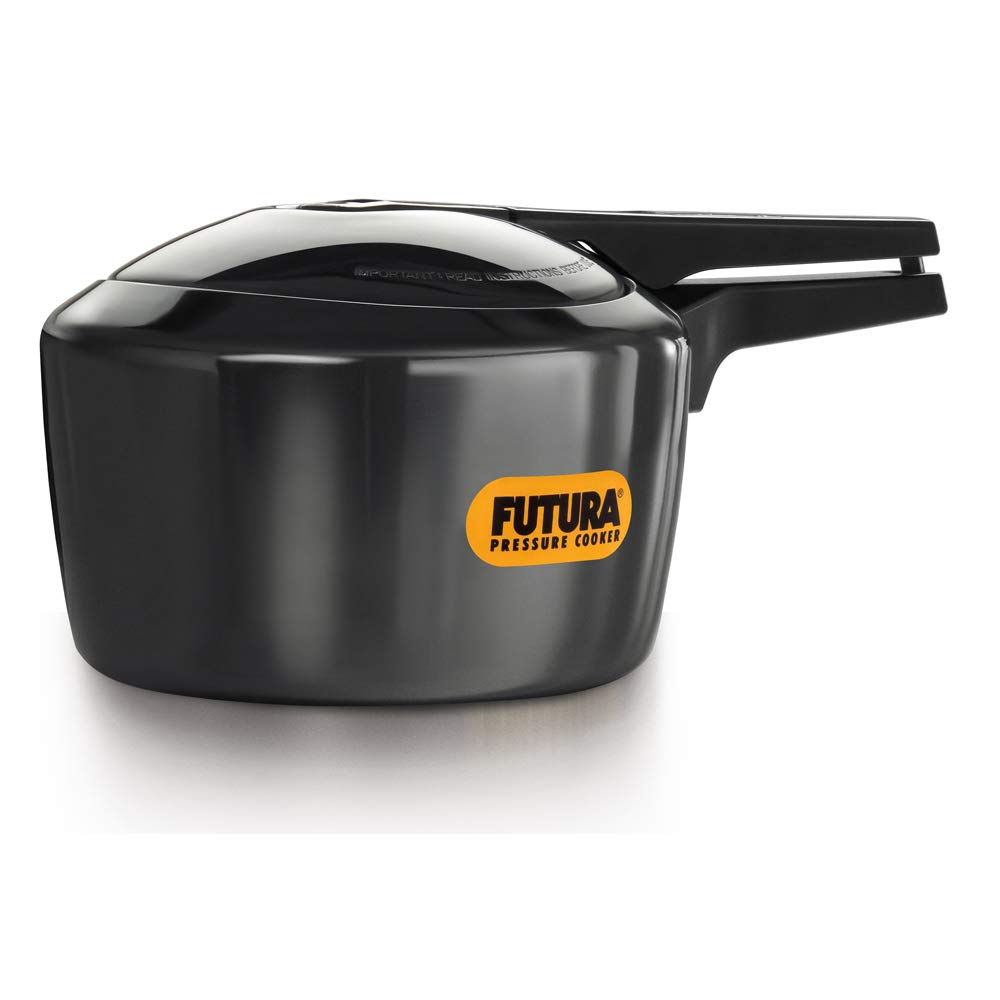 Hawkins Futura Pressure Cooker, Hard Anodised Inner Lid Pressure Cooker, Pan Cooker, Black