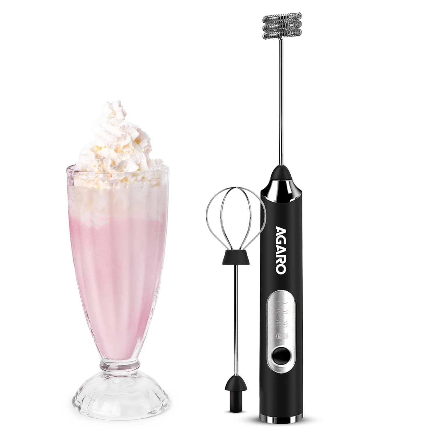 COFFE FROTHER AND WISKER RECHARGEABLE