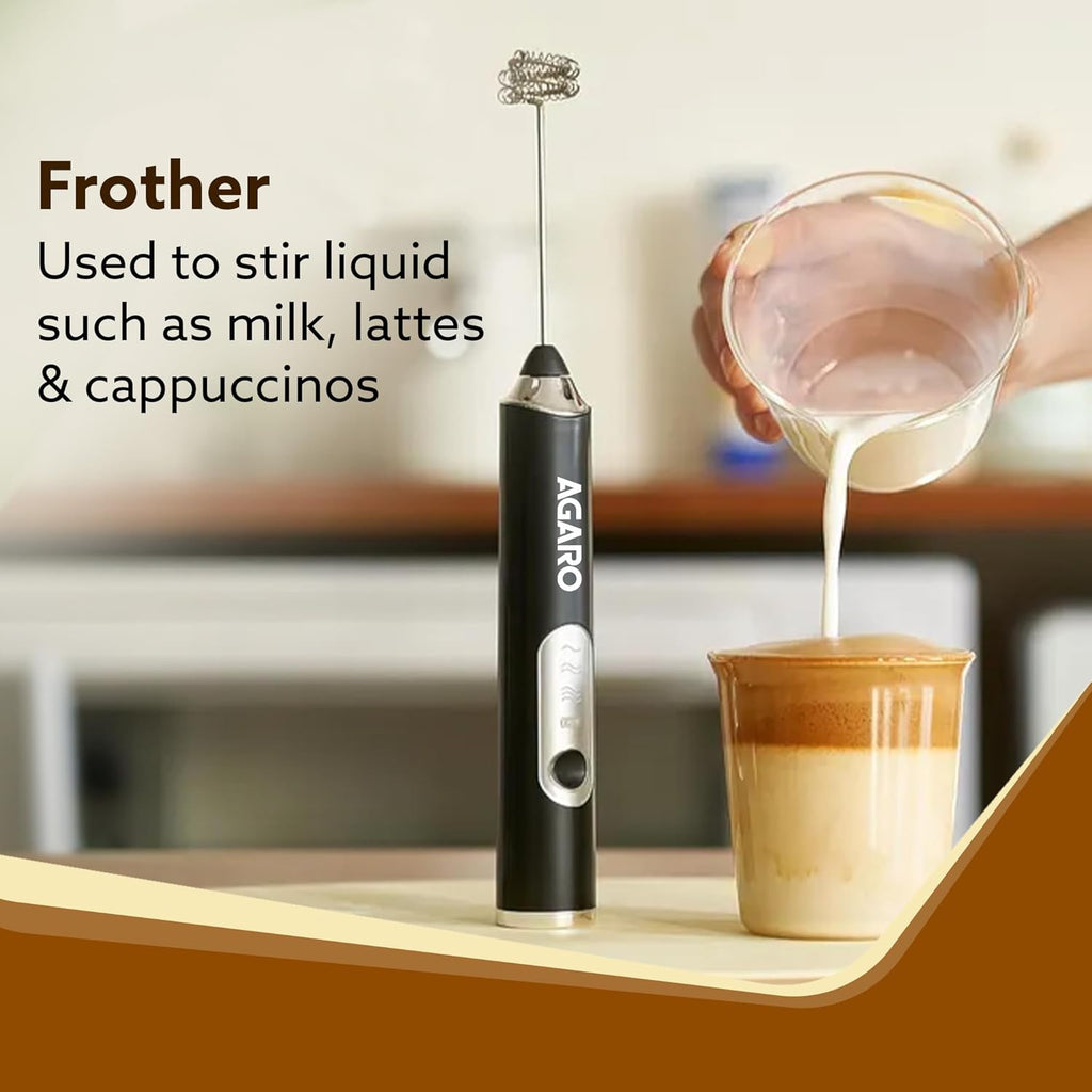 COFFE FROTHER AND WISKER RECHARGEABLE