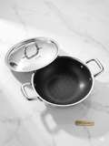 HONEYCOMB TRIPLY KADAI STAYBRITE STAINLESS STEEL
