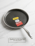 TRI-PLY HONEYCOMB STAINLESS STEEL FLAT TAVA