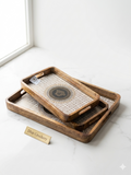 PREMIUM WOODEN TREY SET OF 3