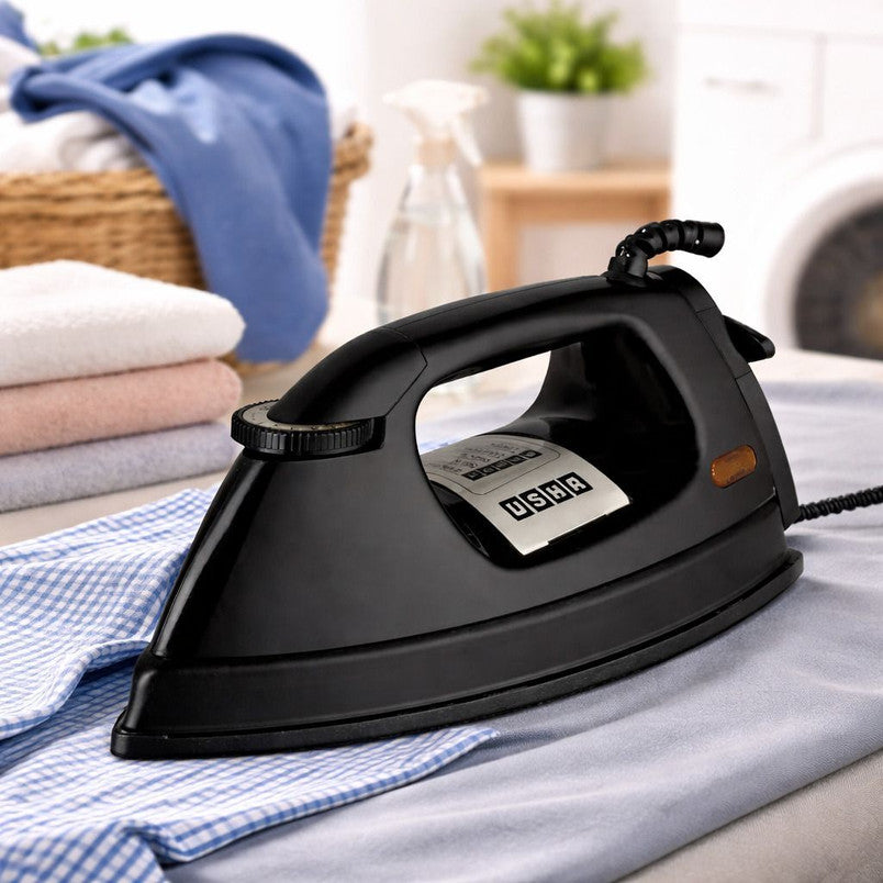 USHA HEAVY WEIGHT BEST QUALITY CLOTHES PRESS IN BLACK COLOUR