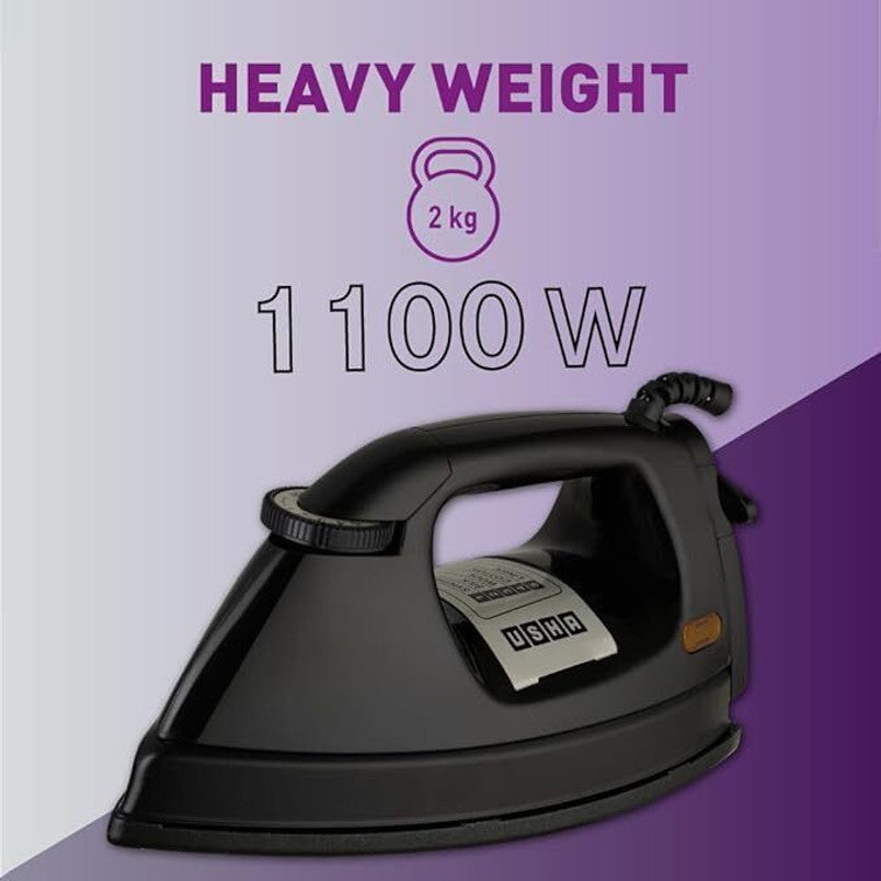 USHA HEAVY WEIGHT BEST QUALITY CLOTHES PRESS IN BLACK COLOUR