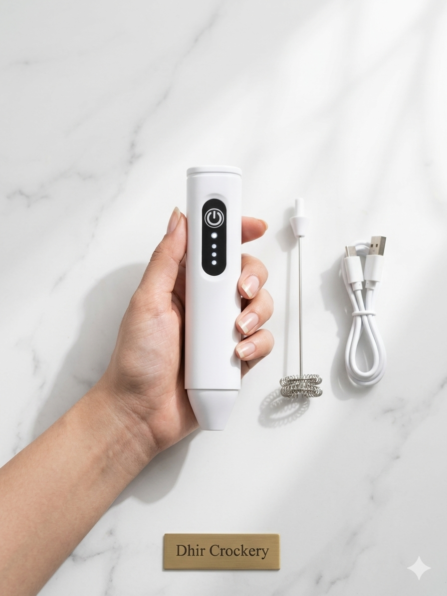 RECHARGEABLE COFFE & MILK FROTHER